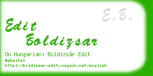 edit boldizsar business card